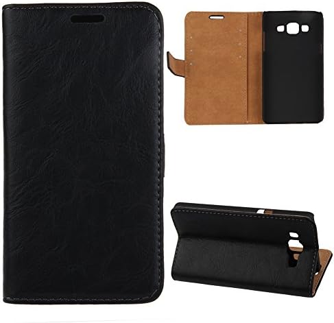 DAMINFE Case for Galaxy A5,Luxury Men Leather Flip Case for Galaxy A5,Premium Leather Protective Case with Stand for Galaxy A5,Magnetic Closure Card Holder Cover Skin Protective Case for Samsung Galaxy A5 A500F A500H (2014)