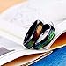 fashionlife2018 Titanium Steel Mood Rings for Lovers Emotional Change Color Temperature Feeling Heartbeat ECG Rings