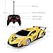 Baztoy Remote Control Cars 27MHz High Speed RC Car Toys 1:24 Scale Electric Fast Sport Racing Yellow Model Vehicle Best Boys Gifts for Children with LED Headlight and Controller for 4-14 Year Old Kids
