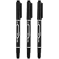 AEIOFU Tattoo Marker Pen & Pencil - Waterproof Skin Marking Fine Point Body Ink - Black, 3PCs Semi Permanent Tattoos