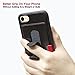 iPhone 7 Wallet Case, Protective Leather Case with Credit Card Holder Slots for Apple 4.7 Inches 2016 by Morion- Black