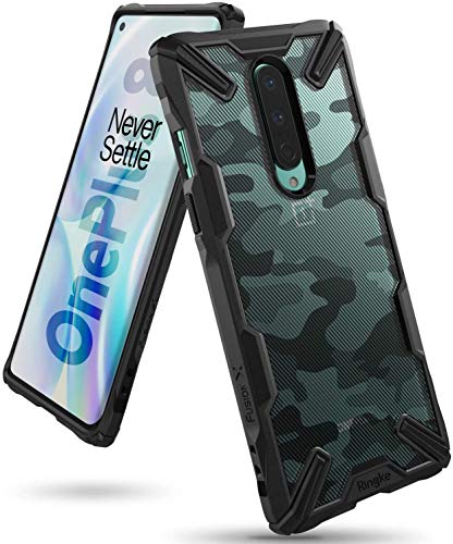 Ringke Fusion-X for OnePlus 8 Case Back Cover, [Military Drop Tested] Ergonomic Camo PC Back TPU Bumper Impact Resistant