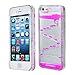 Appbox 3326874 Flowing Liquid Swimming Magic Maze Transparent Case for Iphone 5/ 5s - Rose