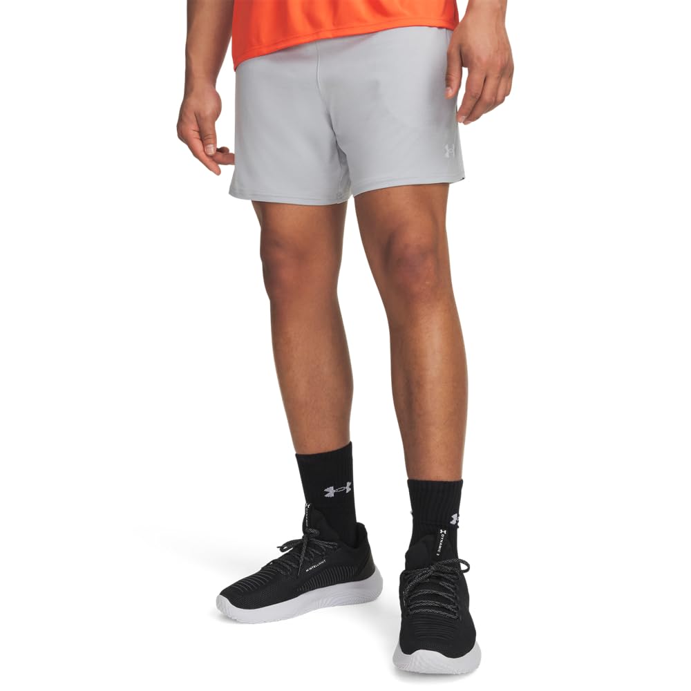 Under Armour Men's HeatGear Pocket Long Shorts, (011) Mod Gray / / Black, XX-Large Image