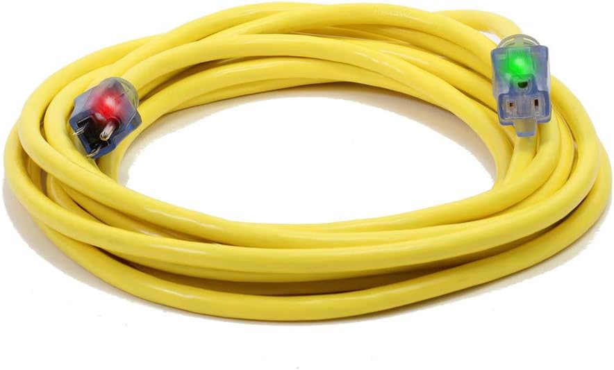 Century Wire D17003025 Pro Glo 15 Amp 10/3 AWG CGM SJTW Extension Cord