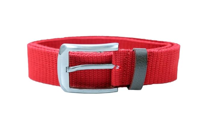 red canvas belt