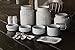 White Mason Jars Ceramic Sponge Holder for Kitchen Sink Organizer - Mason Jar Decor Farmhouse - Sink Caddy Sponge Holder with Non Scratch Scrubber - Home & Kitchen Decor for Soap Dish Scrubber Holder