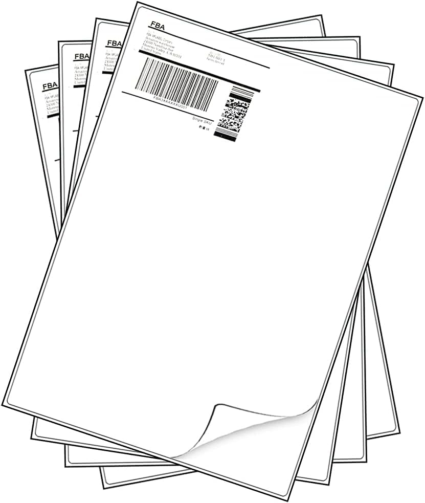 25 Sheets A4 Sticker Paper Shipping Mailing Labels, Sticky Back Printing (1 Per Sheet 210 * 297mm)