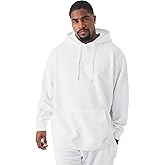 Zukela Men's Hoodies Fleece Lined Midweight Solid Pullover Sweatshirt with Kangaroo Pocket(M-3XL)