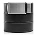 SlideBelts Men's Ratchet Belt - Custom Fit (One Size, Black Leather with Silver Buckle (Vegan))