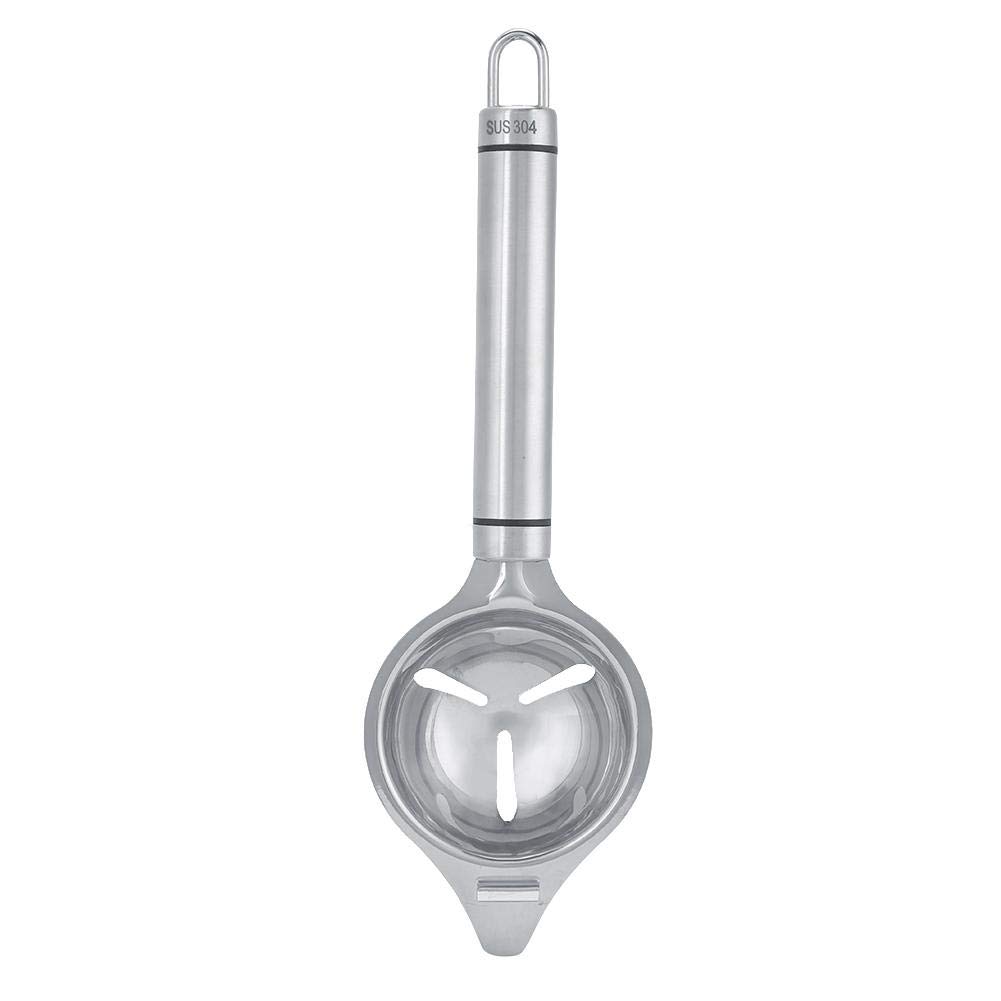 Fdit Egg Separator Stainless Steel Egg White Yolk Filter Separator Cooking Tool Dishwasher Safe Egg Yolk Separator