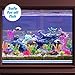 Aquarium Decorations 23 Pack Lifelike Plastic Decor Fish Tank Plants, Small to Large Artificial Fish Accessories Includes Rocks and Colorful Plants