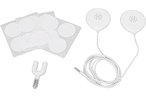 ZERONE Prenatal Belly Headphone, Baby Heartbeat Monitor Pregnancy Prenatal Belly Speakers Music Splitter 12 Sticker Prenatal Belly Headphone Pregnancy Headphone for Women Mother White