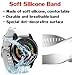 ANCOOL Compatible with Fenix 5S/6S/7S Bands 20mm Easy Fit Silicone Watch Bands Replacement for Fenix 8 43mm/5S Plus/6S Pro/D2 Delta S Smartwatches(Silver Buckle, White)