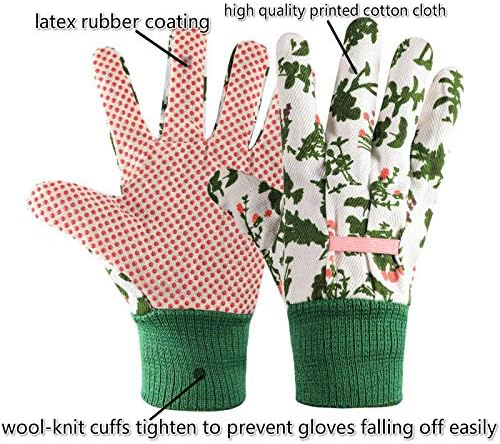 cmjlydh Gardening Gloves for Women(2 works) Comfortable Breathable Non-Slip Flexible. (white), 4 Count (Pack of 1) - Image 3