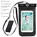 Waterproof iPhone 6 case,Armband,Built-in Compass,Ailun Bag universal for iPhone 7/6 Plus/6/6s/5s/5c/SE, Galaxy S7/S6/EDGE/S5/S4/NOTE 4/3/2,LG G4/3,for Boating/Hiking/Swimming/Diving[Black]