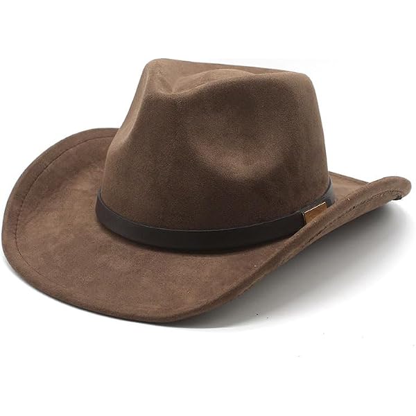 Wotfim Western Cowboy Hat for Women Men with Band Wide Brim  display picture 1