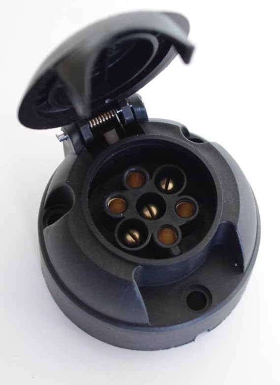 Trailer / Caravan Tow Bar Electric Socket 12V 7 Pin Amazon.co.uk