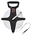 Champion Sports Open Reel Measure Tape, 400 ft, 120 Meters, with Metal Spike, Hand Crank - Open Tape Measure for Track and Field, Long Jump - Durable, Dual-Sided Measuring Reel with Feet and Meters