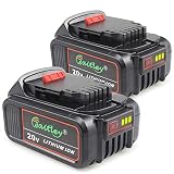 2 Pack Waitley DCB200 6.0A Replacement Battery Compatible with Dewalt 20V Max XR Tools