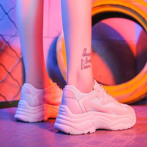 LKNGM Damenschuhe Women'S Chunky Sneakers 2019 Fashion Women Platform Shoes Lace Up Pink Vulcanize Shoes Womens Female Trainers Dad Shoes