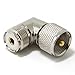Ancable UHF PL-259 Male to UHF PL-259 Female L Shape Right Angle 90 Degree RF Coaxial Adapter Connector for CB Ham Radio Antenna Pack of 5