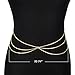 Jane Stone Hot Sexy Waist Belt Belly Unibody Body Chain Gold (B0378)