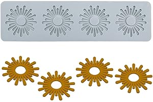 TUKE Sun Silicone Mold Chocolate Candy 3D Hollow Sun Candy Mold Food Cooking Meals Decorations Fondant Mold Polymer Clay Molds