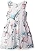 Pippa & Julie Girls' Printed Party Dress with Pieced Bodice and Box Pleats