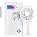 Mini Handheld fan, Hamswan USB Fan- Desk Fan with 3 Speeds, 2 in 1 Standing Base Rechargeable Personal Fan for Office and Travel