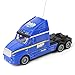 RC Truck 1:15 Scale Radio Remote Control Transporter Big Rig Semi Truck Super Duty Mighty Tractor Trailer with Lights & Sounds, Battery Operated RC Full Cargo Carrier, Great Gift for Kids