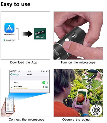 3 Microscope+YINAMA+Magnification+Microscopes+Compatible