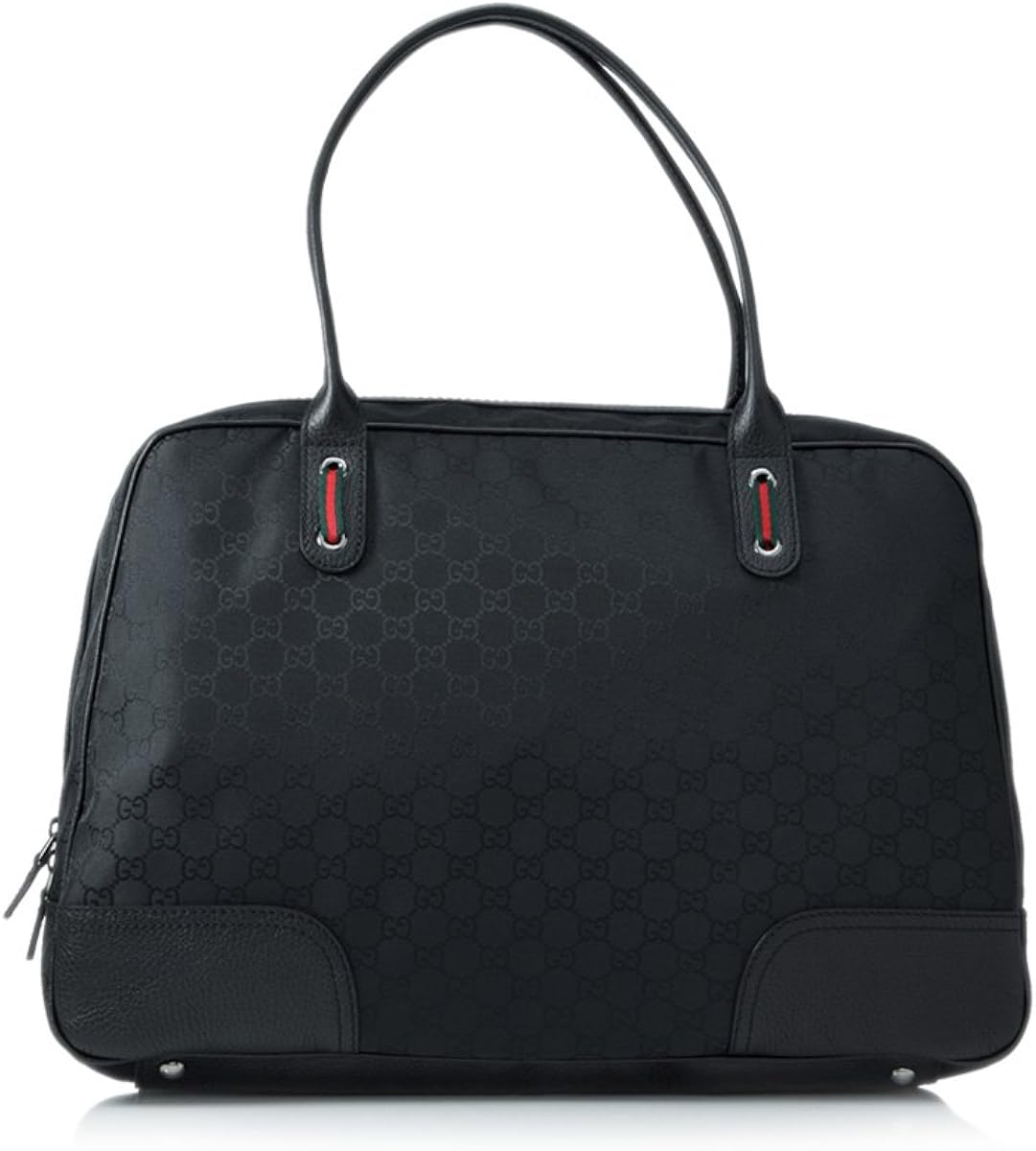 gucci red leather duffle bag