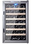 Kalamera 28 Bottle Stainless Steel Freestanding Wine Refrigerator