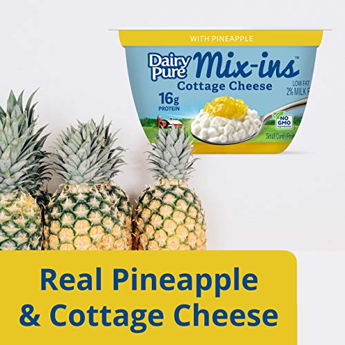 2 DairyPure+Mix+ins+Cottage+Cheese+Pineapple
