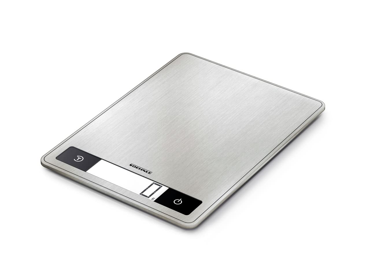 Soehnle Page Electronic Professional Digital Household Kitchen Scales Silver Weight up to 15 kg with 1 g Accuracy Scales with Patented Sensor Touch Function incl. Batteries