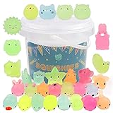 POKONBOY 23 Pack Squishies Mochi Squishy Toys Glow
