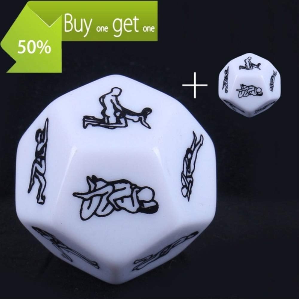 DengRen Beautiful Exotic 12 Romantic Party Dice Game Novelty Gift for Warm up Dices 12 Sides Positions Dice for Couples -Party Gifts for Boys/Girls/Adults Satisfactory Service
