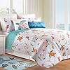 C&F Home St. Kitts Twin Quilt Set 2 Piece Coastal Beach Sea Life Turtle Seahorse Starfish Machine Washable Reversible