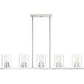 Designers Fountain 93038-SP Liam Pendant, 5-Light 300 Total Watts, Platinum (Satin)