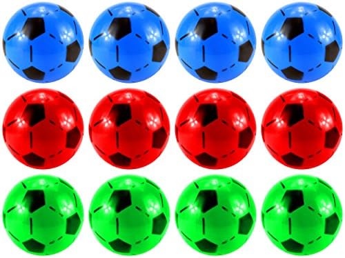 Set of 12 6" Soccer Ball Children's Kid's Toy Play Ball, Perfect for Indoor/ Outdoor Play, Add On for Sports Playsets