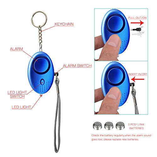 5 Emergency+Personal+Keychain+Portable+Protection