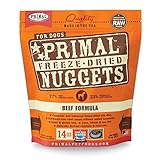 Primal Pet Foods Freeze-Dried Canine Beef Formula 14 oz, FREE Primal treat with purchase a $9.99 value!