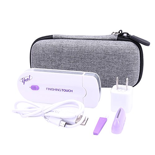 Hard Case for Finishing Touch Yes Hair Remover fits USB charger by Aenllosi (Gray) - Thumbnail 4