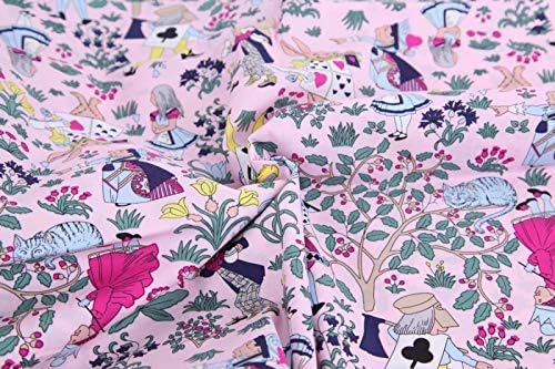 Amazon Shop Theater ショップ シアター 生地 不思議の国のアリス 布 アンティーク ガーゼ ハンドメイド Alice トランプ柄 お洒落 入園入学 布 生地 通販