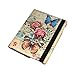 FOME 360 Degrees Rotating Stand PU Leather Flip Case Cover for iPad 2 3 4 Butterfly and Peony+ A FOME Clean Cloth Gift