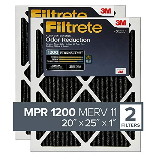 Filtrete 20x25x1 Air Filter, MPR 1200, MERV 11, Allergen Defense Odor