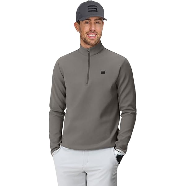 Three Sixty Six Men's Therma Quarter Zip Hoodie Pullover - 1/4 Zip