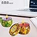 AMASKY Scented Candles – Aromatherapy Candle for Stress Relief and Aromatherapy,Weddings,Travel, 4.5 oz Gift Tin, Made of Natural Soy Wax,2 Fragrances-Lavender,Rose Scented Candle (2 Packs)thumb 2