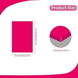 Eszeoee 2 Pack 8'' x 12'' Opaque Pink Acrylic